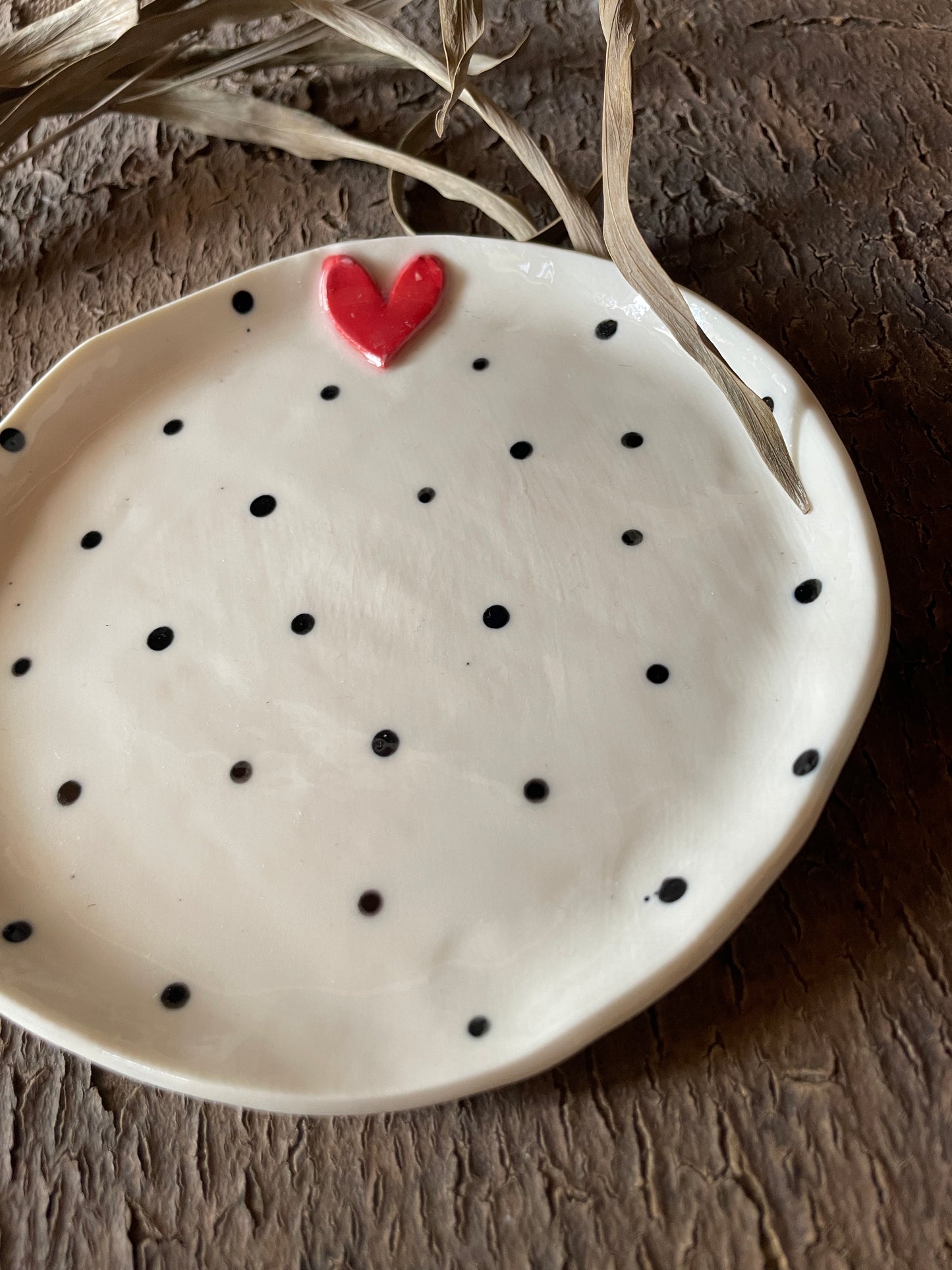 Piattino Sweet Detail pois (grande)