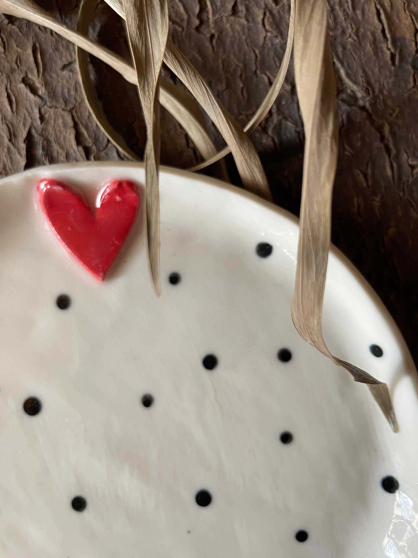 Piattino Sweet Detail pois (grande)
