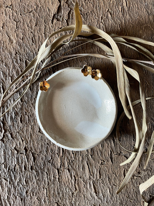 Piattino Ring dish "le fleur d'or" misura media