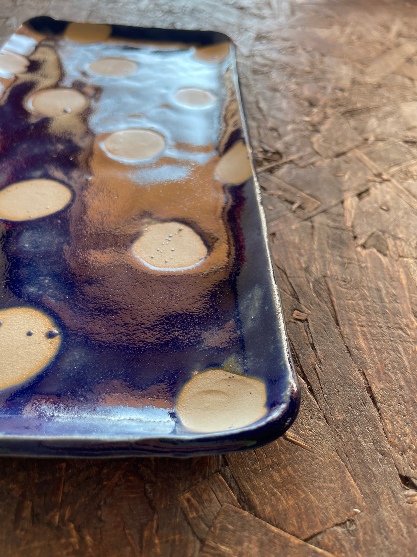 Vassoietto Levante blu a pois