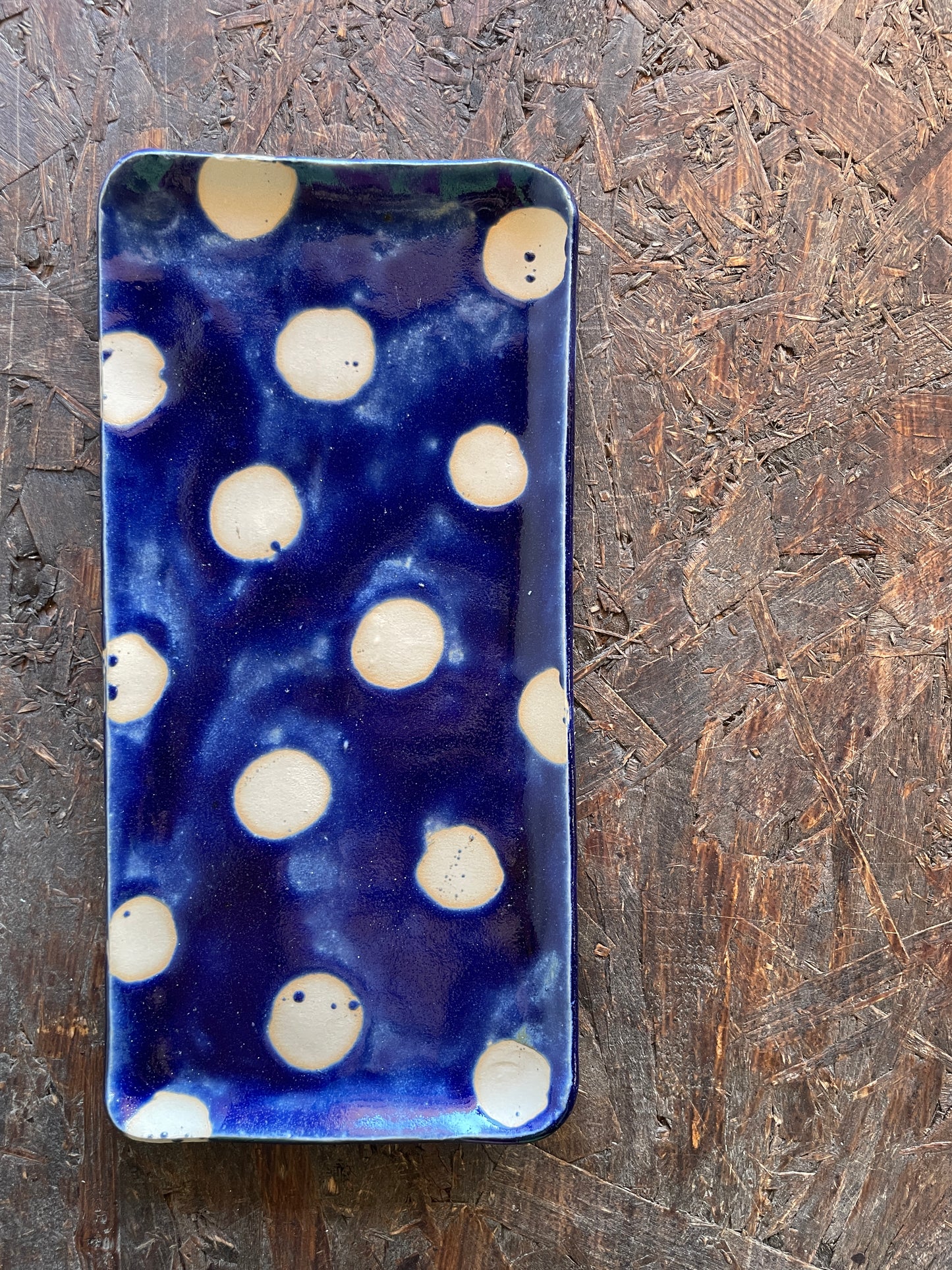 Vassoietto Levante blu a pois