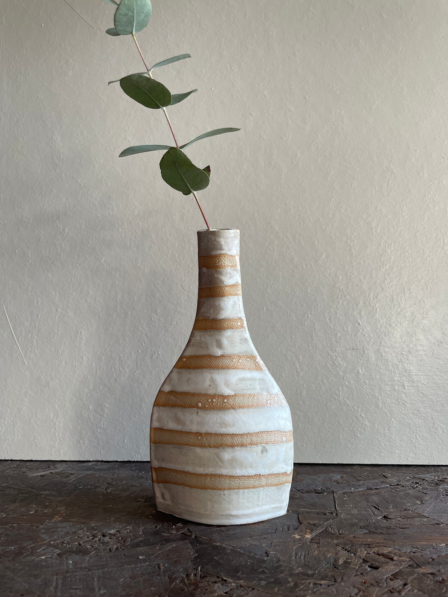 Vaso Levante, bianco a righe