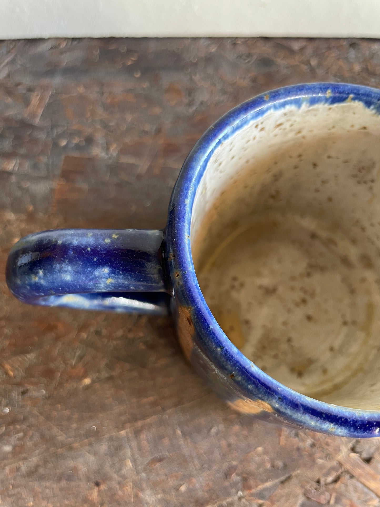 Mug Levante in blu, a righe
