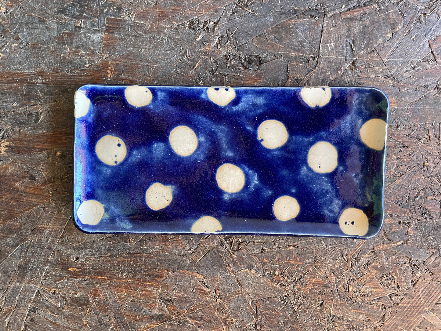 Vassoietto Levante blu a pois