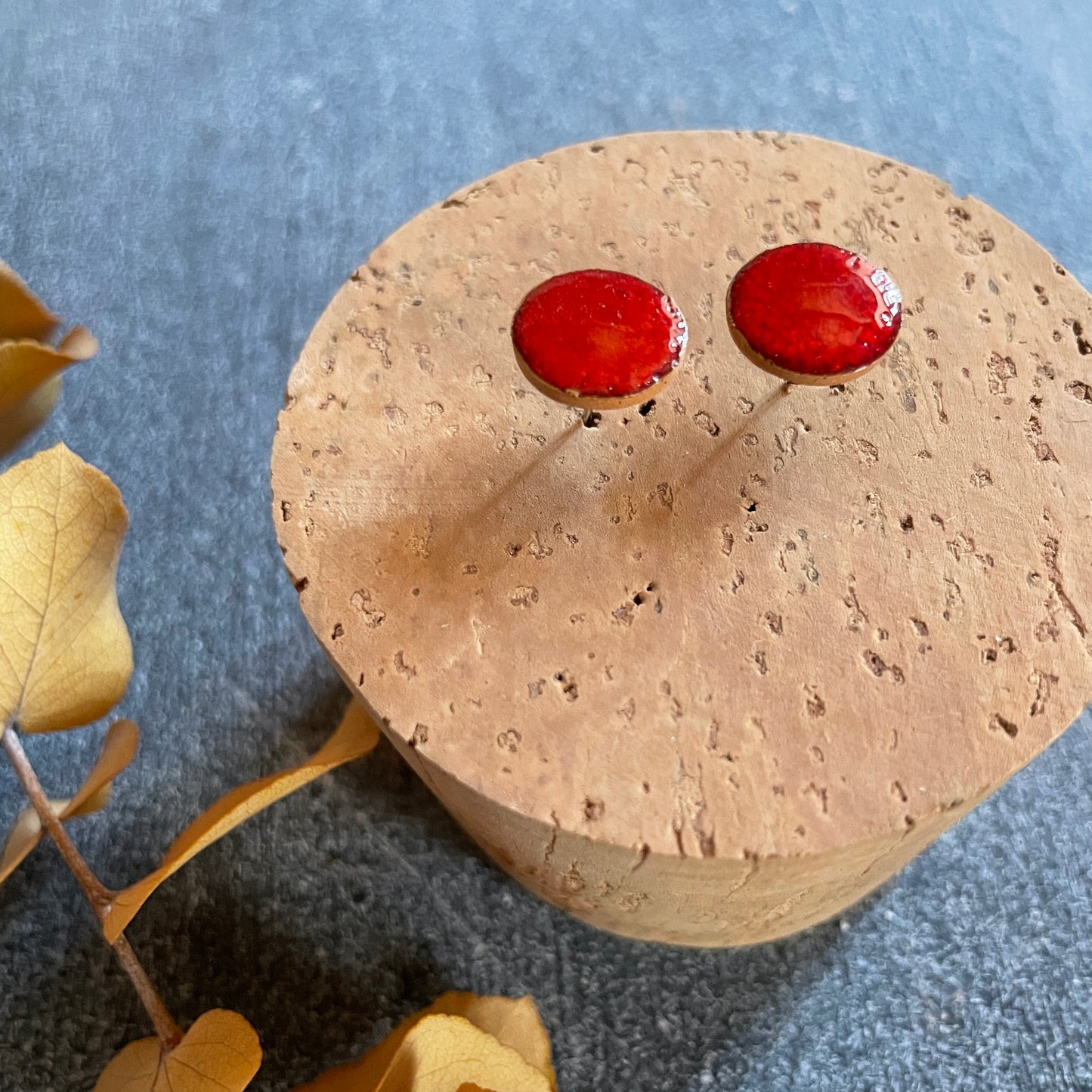 Orecchini Basic rossi