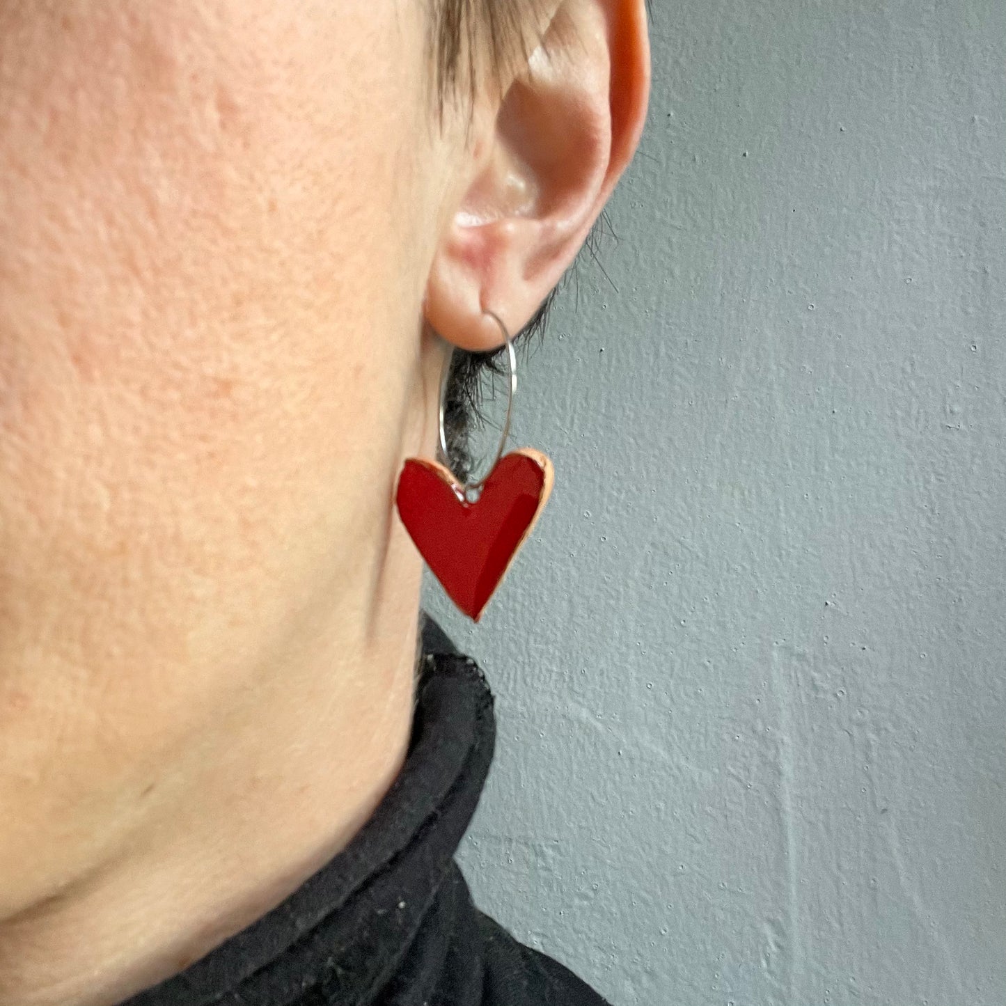 Orecchini pendenti cuore