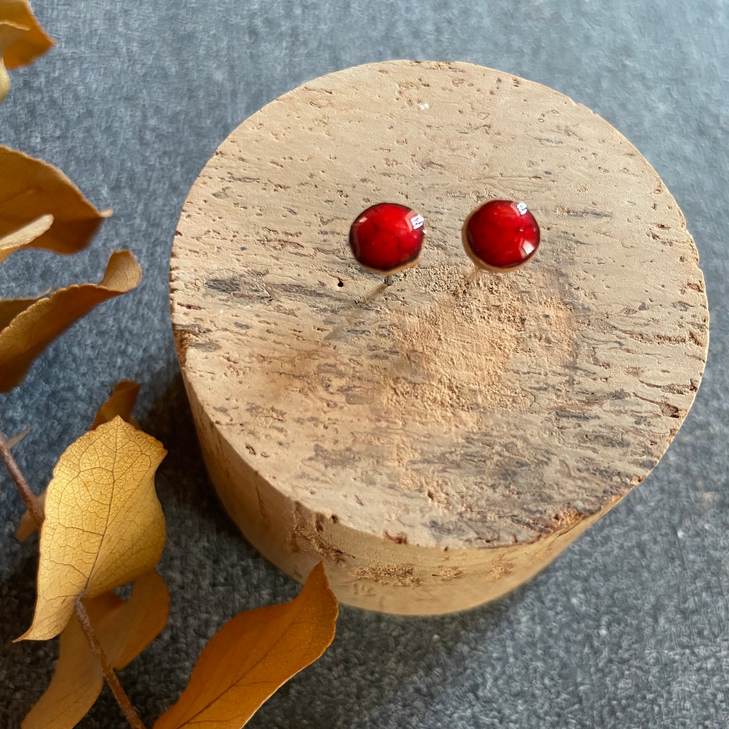 Orecchini Basic rossi(mini)