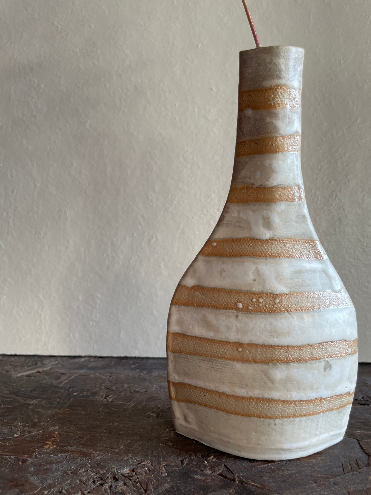 Vaso Levante, bianco a righe