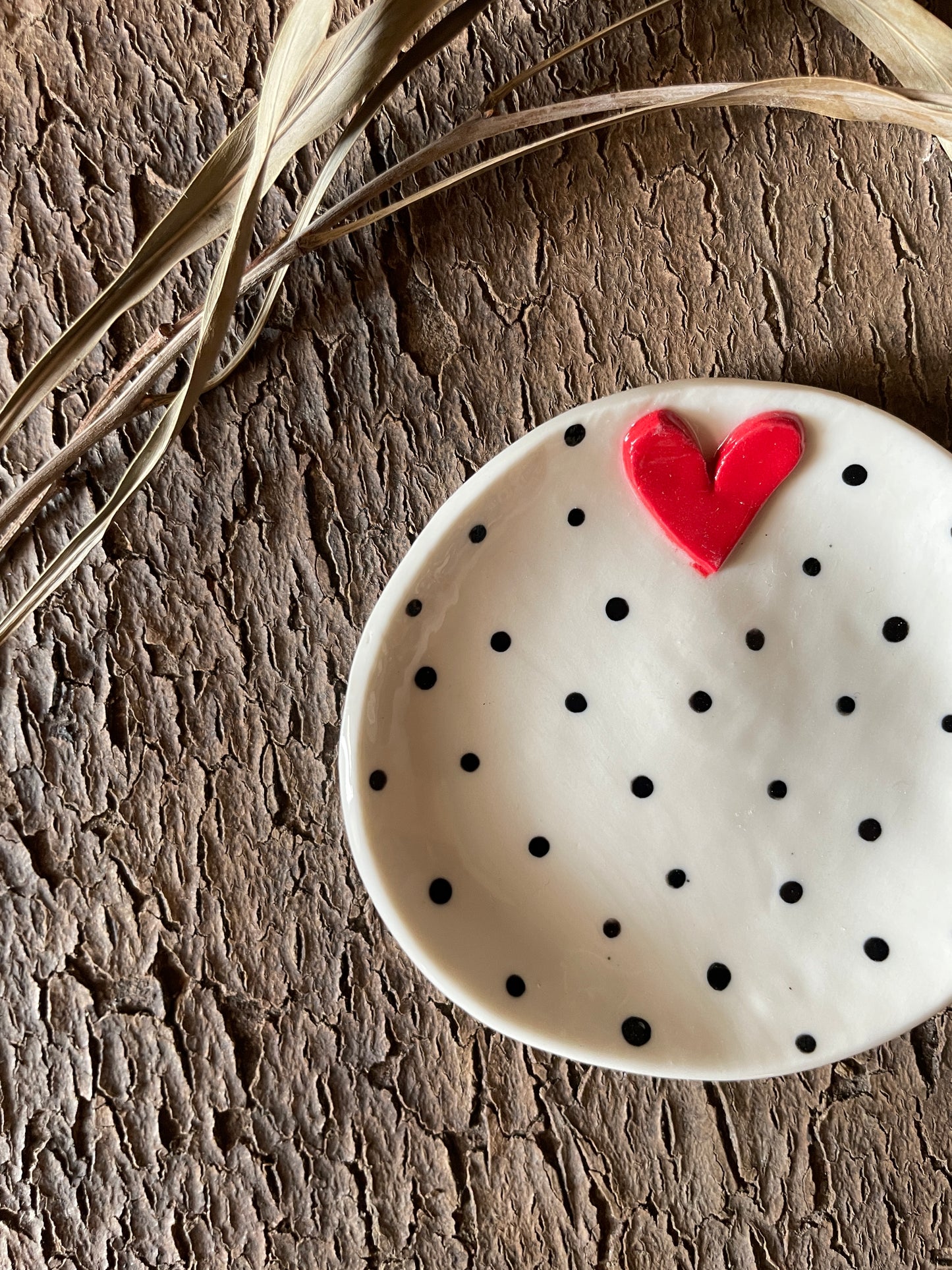 Piattino Sweet Detail pois(medio) porcellana