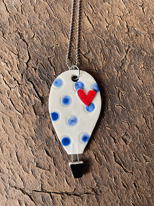 Collana Mongolfiera "POIS BLU"