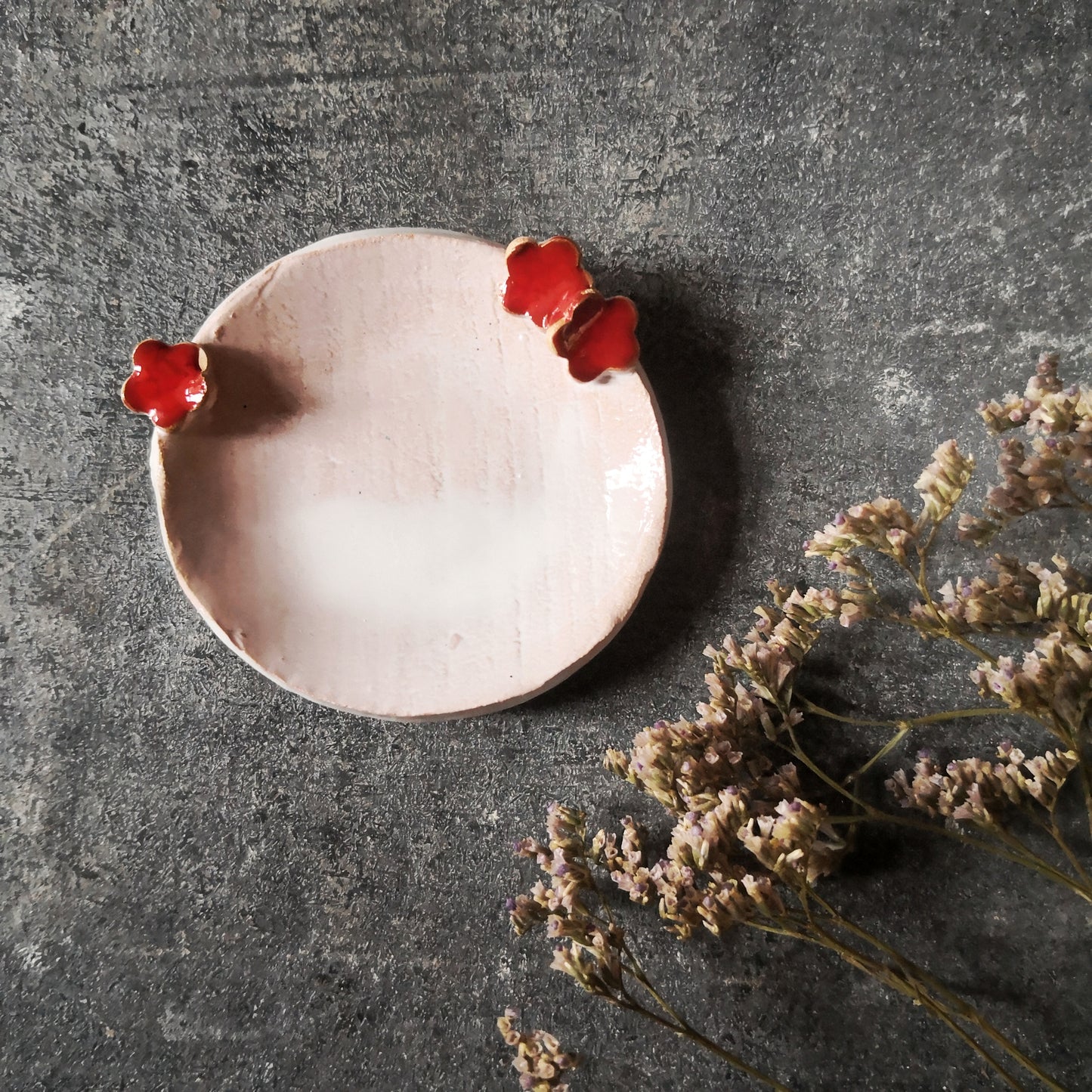 Ring dish "le fleur rouge" misura piccola