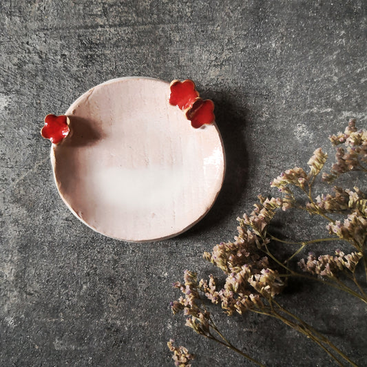Ring dish "le fleur rouge" misura piccola
