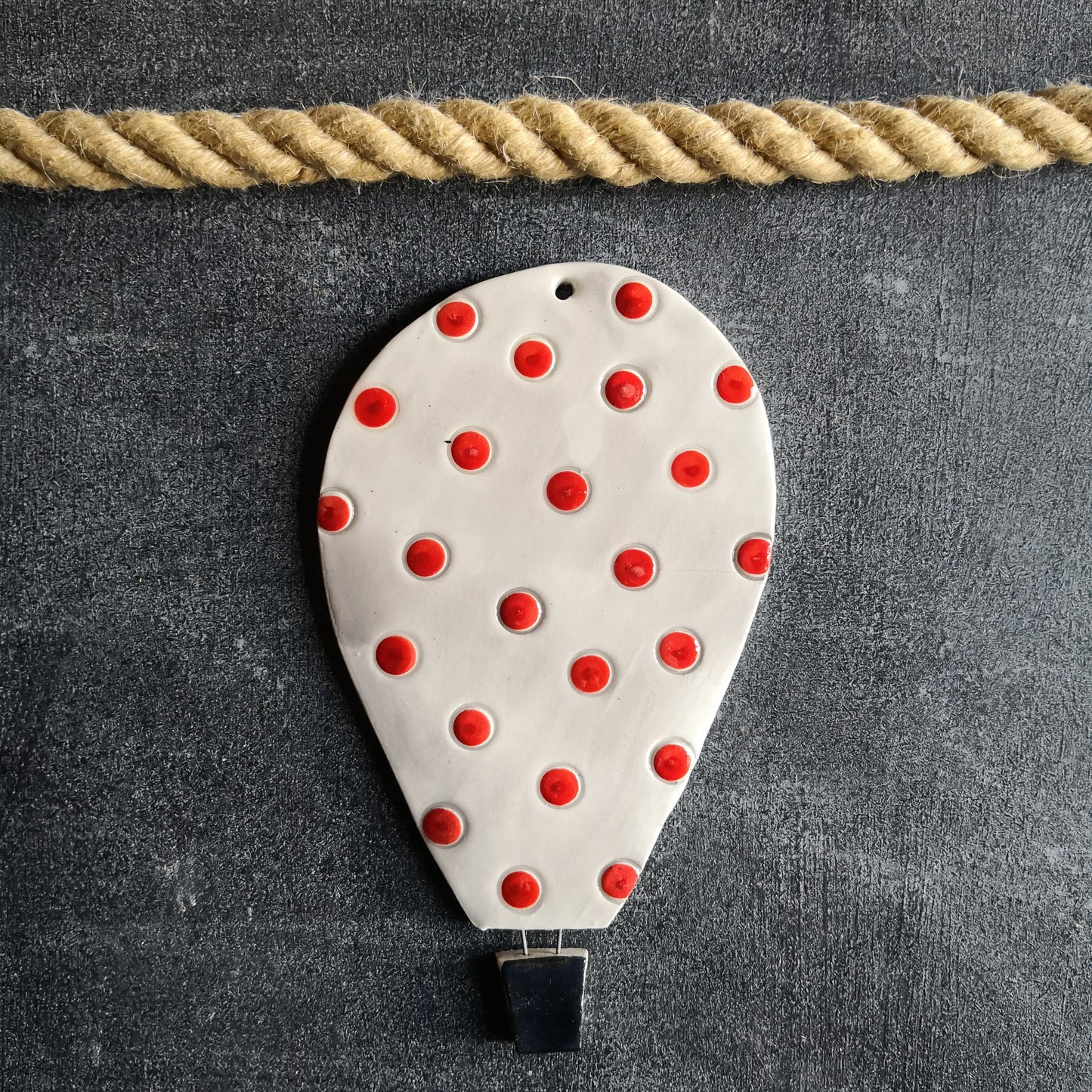 Mongolfiera media pois rossi