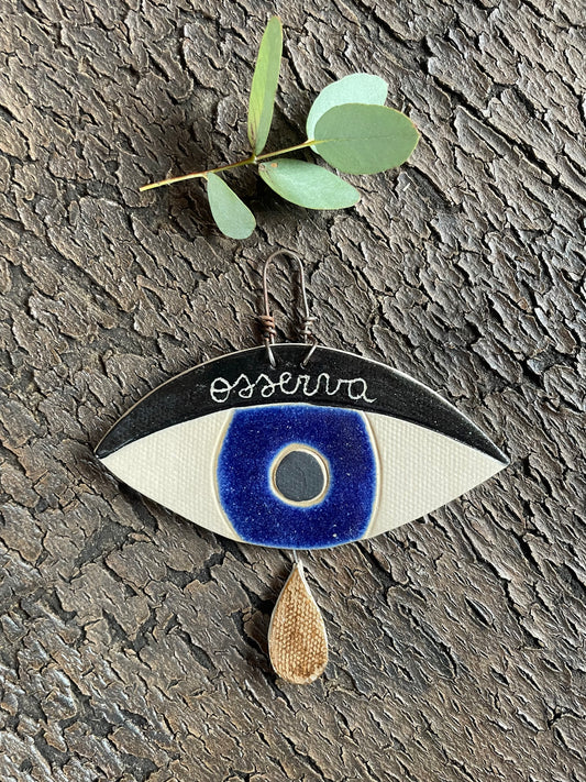 Occhio amuleto “osserva” blu