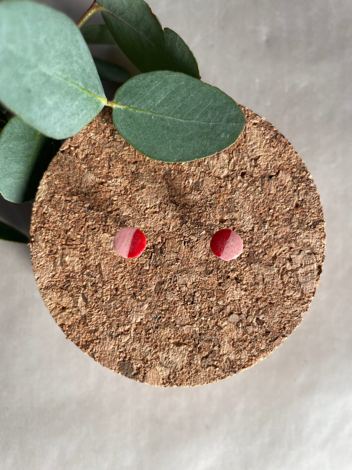 Orecchini basic porcellana rosa MINI