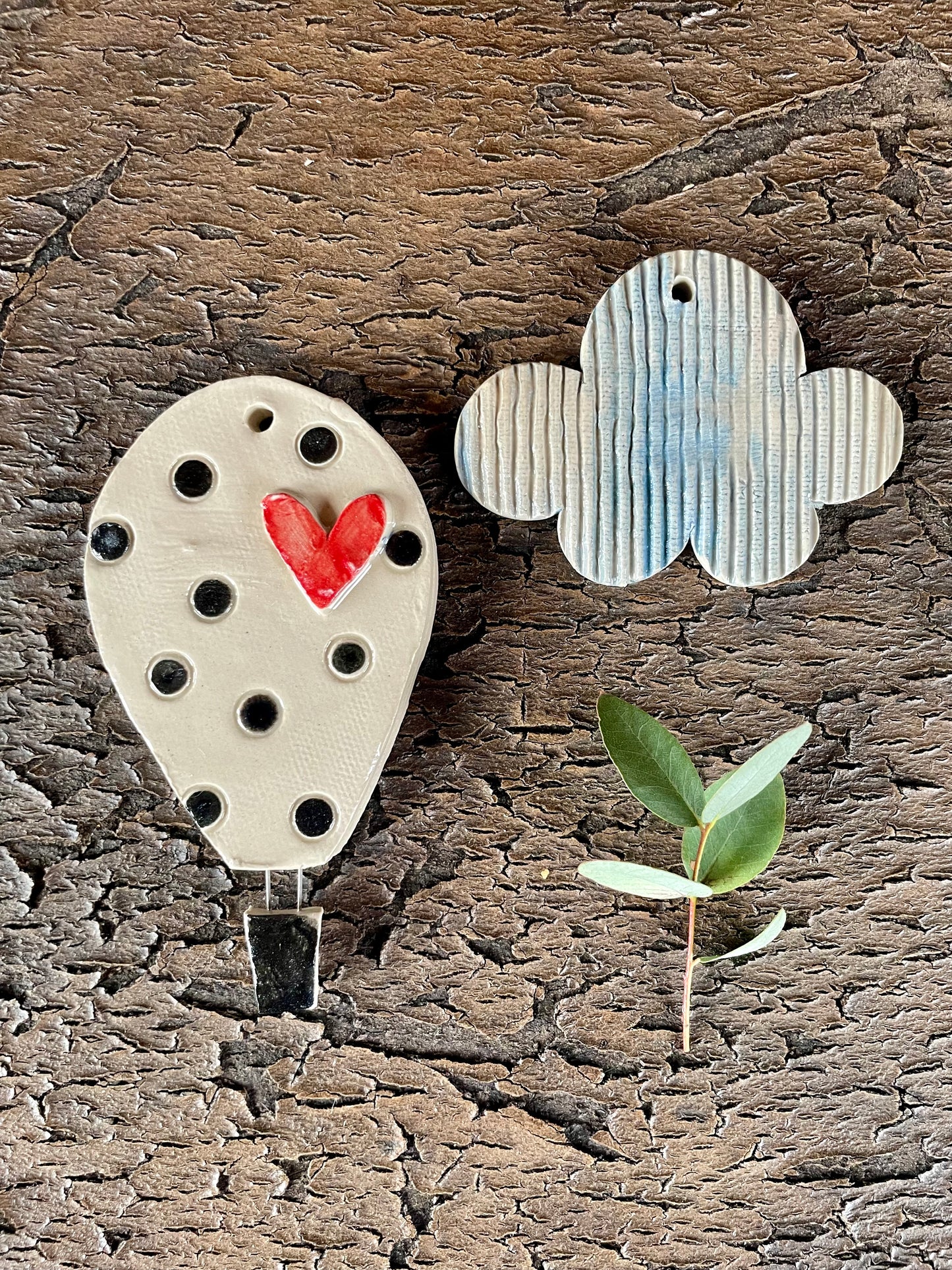 set Mongolfiere "pois neri e nuvola”