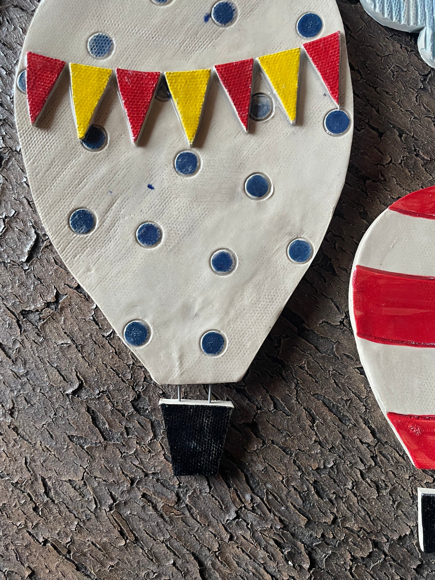 set Mongolfiere "sognando l’azzurro a pois blu”