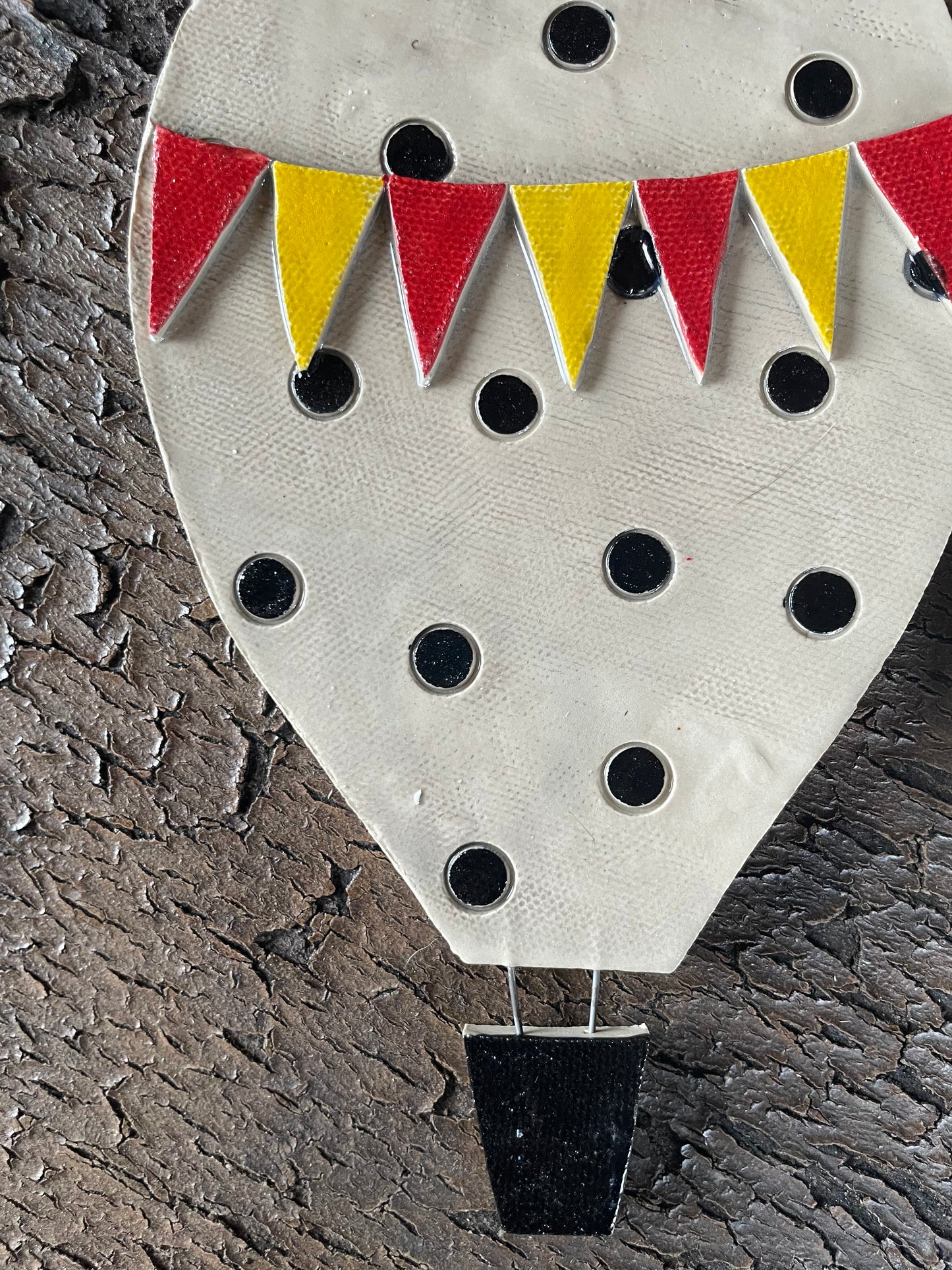 Set mongolfiere “sognando a pois neri”