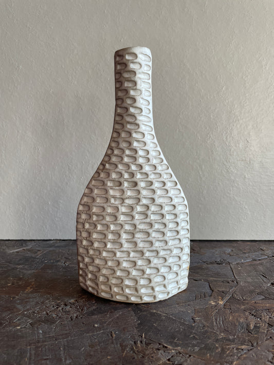 Vaso Levante, bianco texture