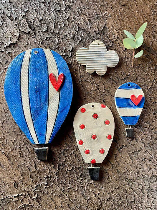 set Mongolfiere "sognando l’azzurro”