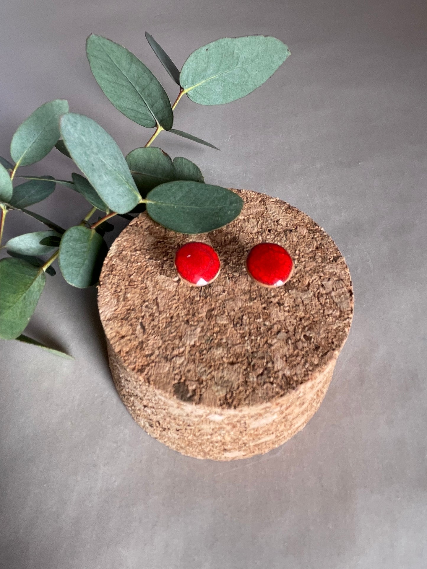 Orecchini Lobo Basic rossi