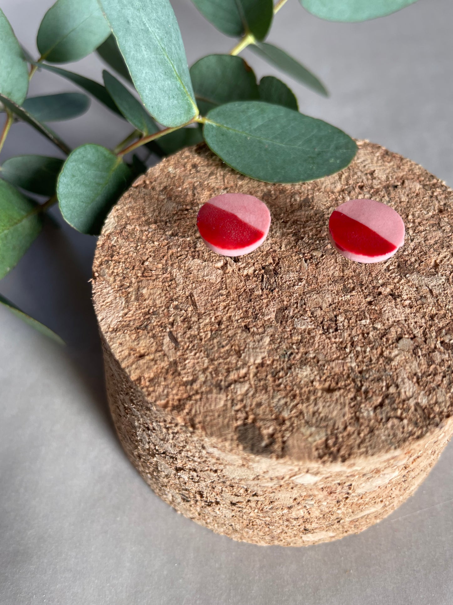 Orecchini basic porcellana rosa