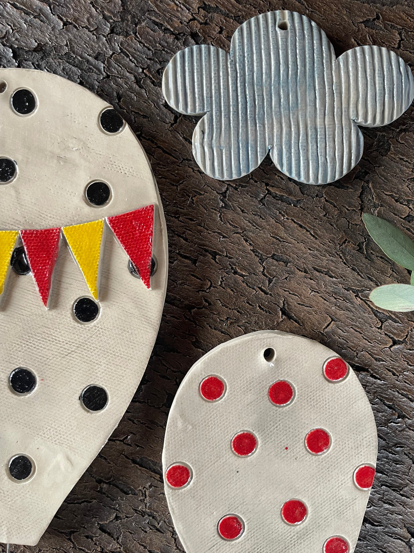 Set mongolfiere “sognando a pois neri”