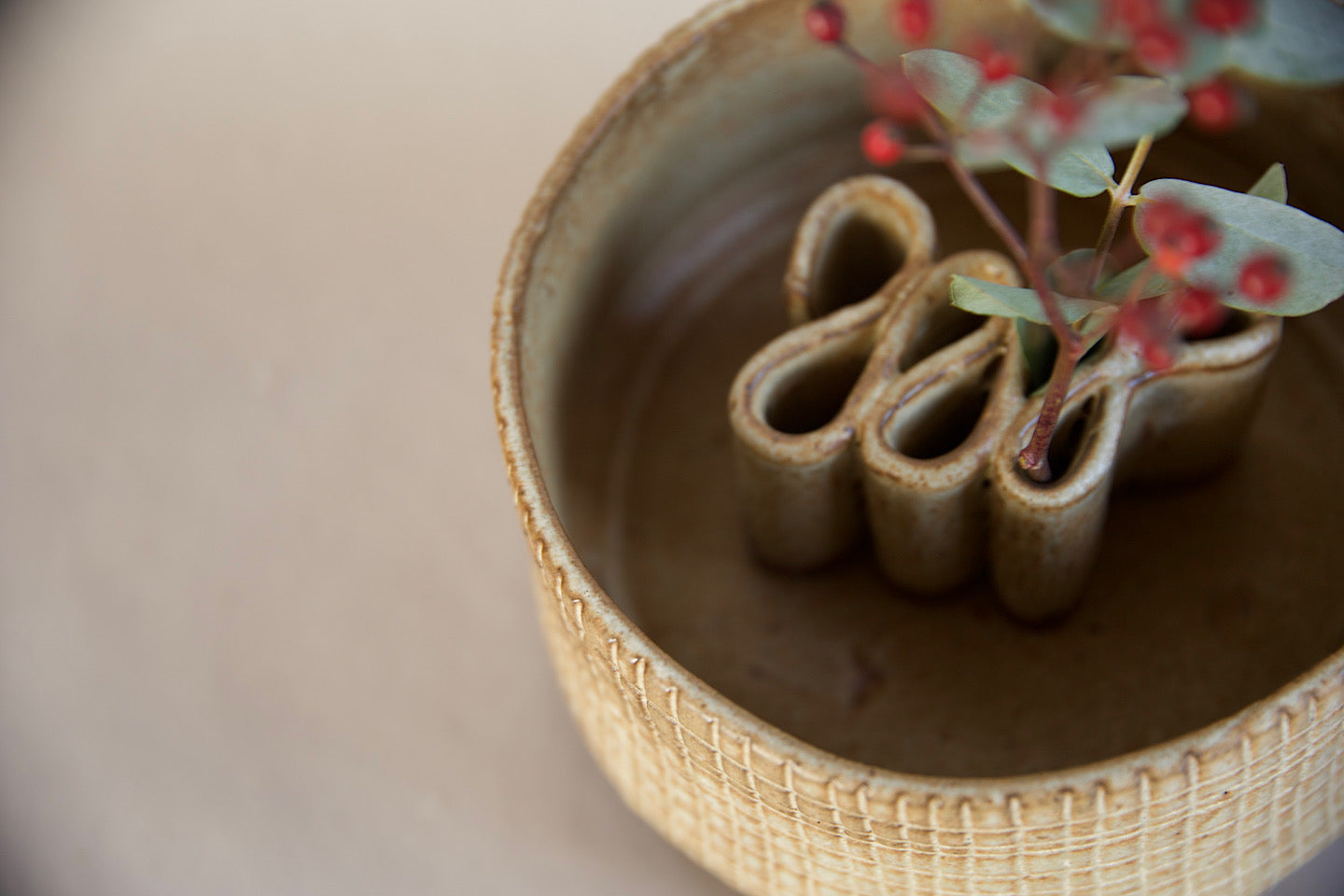 Vaso “squadro” per la composizione dei fiori, misura grande