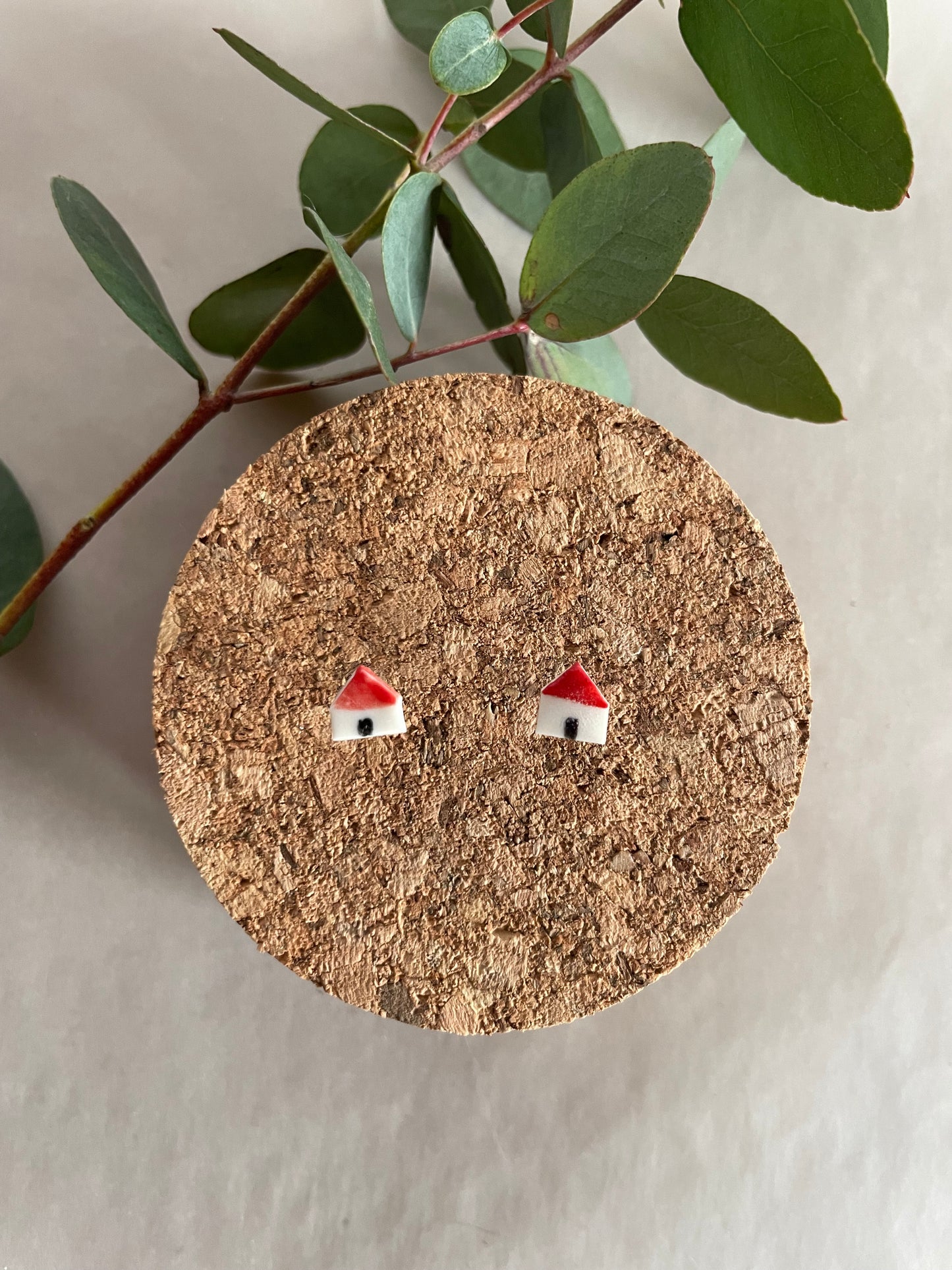 Orecchini casetta porcellana