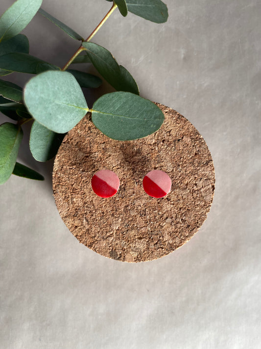 Orecchini basic porcellana rosa