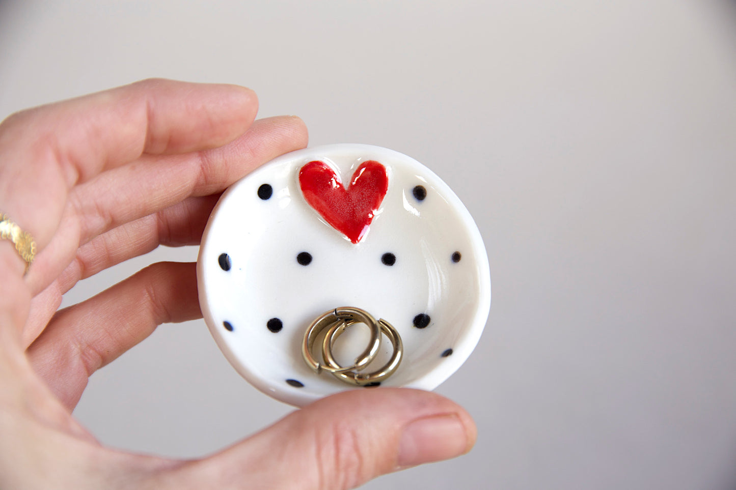 Piattino Sweet Detail pois(piccolo) porcellana