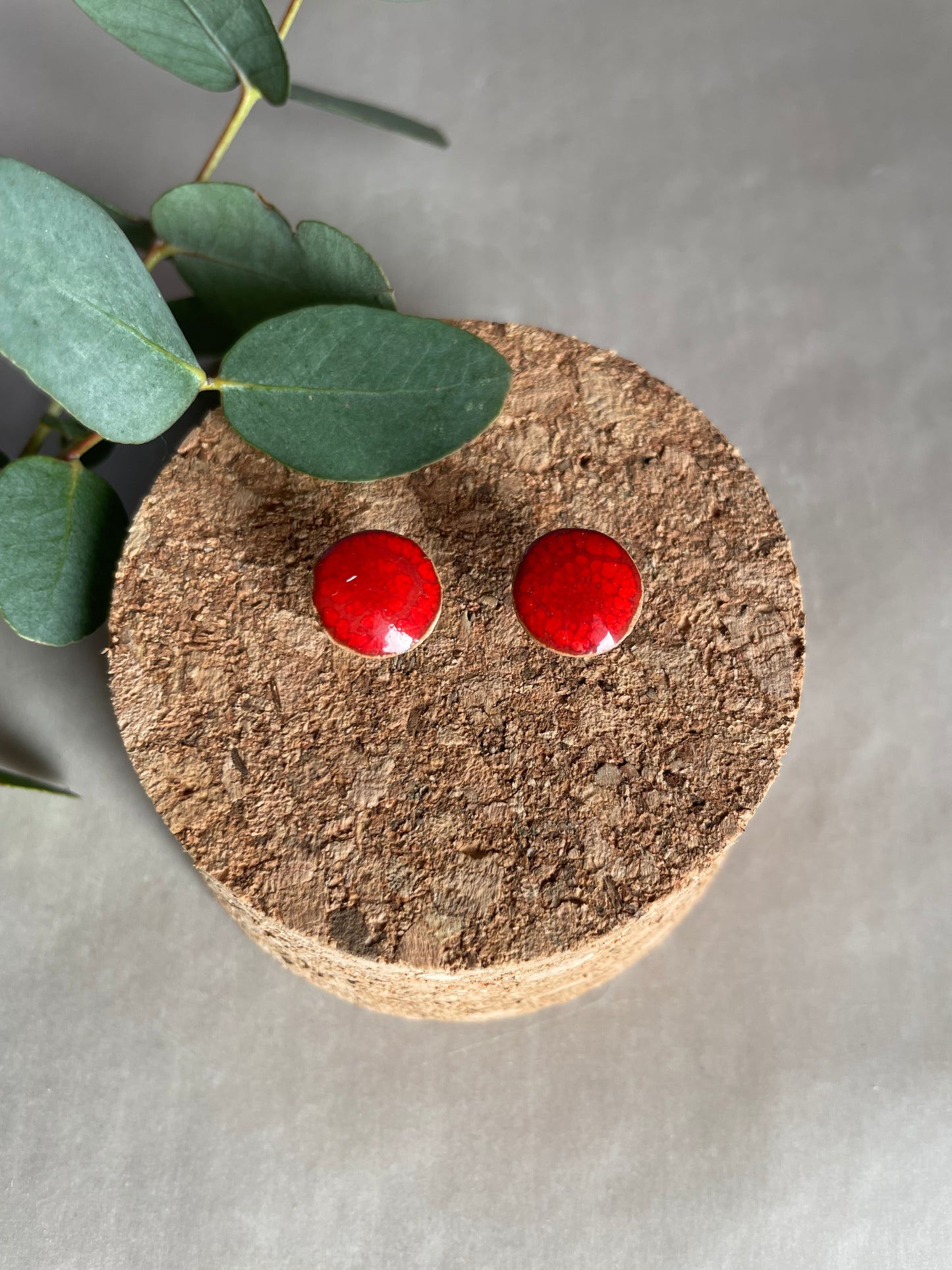 Orecchini Lobo Basic rossi