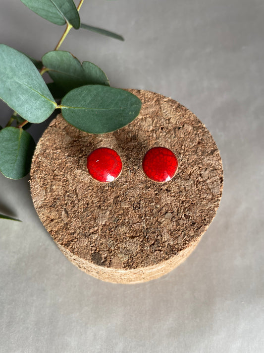 Orecchini Lobo Basic rossi