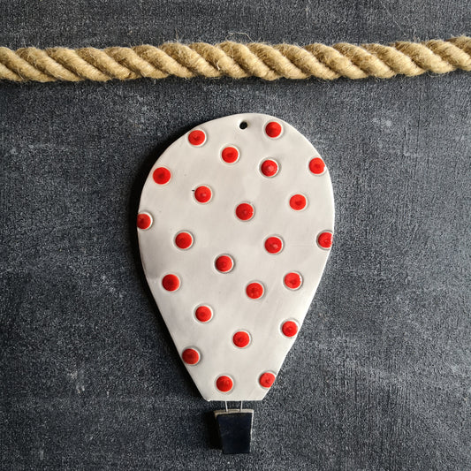 Mongolfiera media pois rossi